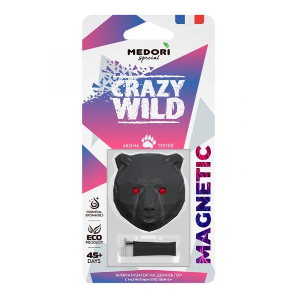 Chalk car perfume for deflector 3D Medori Crezy Wild Magnetic